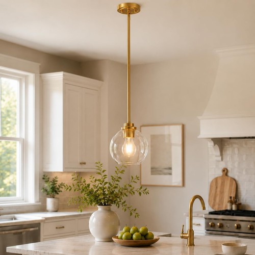 Gold pendant light 7 inch - –,