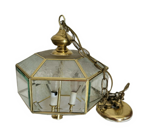 Vintage retro brass - brass, beveled
